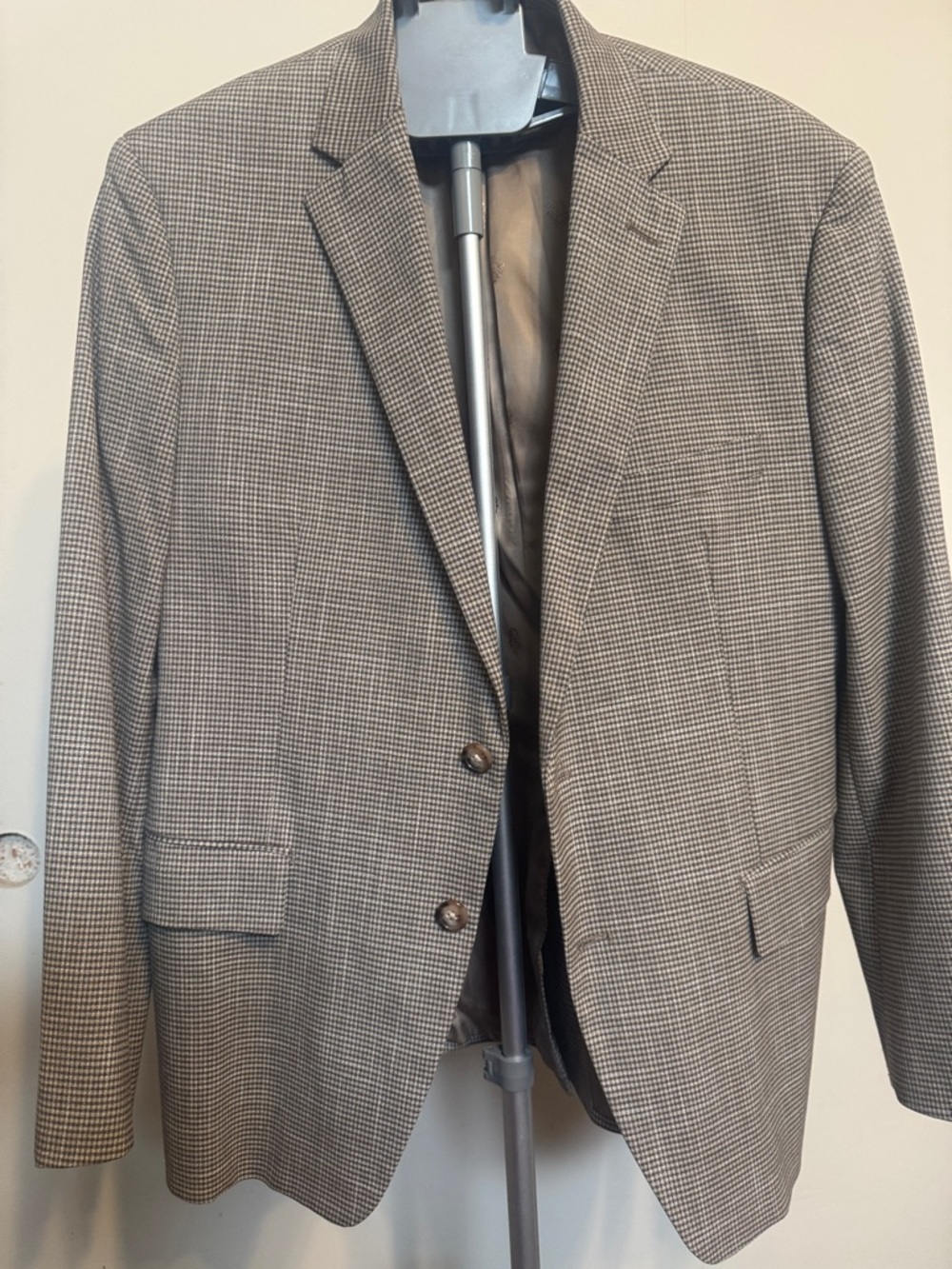 Ralph Lauren Men's Gray Houndstooth Sport Coat